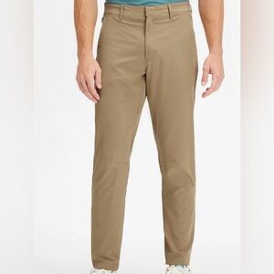 Fabletics The Only Pant Men's‎ 36 X 29 Twill Flat Front Beige Trousers PLS READ✅